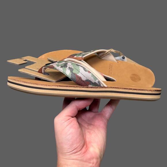 Hari Mari Scouts Flip Flops Woodland Camo Mens 9